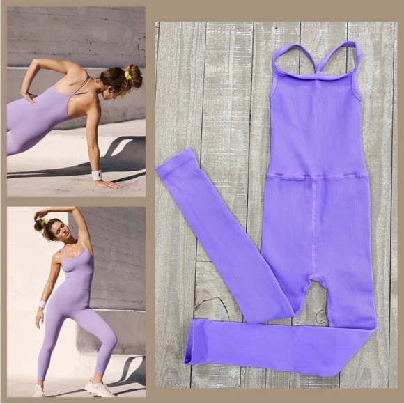 FP Movement by Free People Pants - 🆕🆕Free People Happiness Runs Onsie in Lupine XS/S